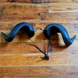 Black Costume Horns